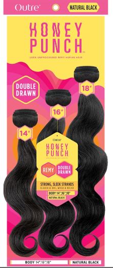 OUTRE Honey Punch 100% Unprocessed Remy Human Hair - Body 18